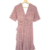 Pink ARODIE Ruched Silk-blend Crepe Mini Dress / ISABEL MARANT - Size 36