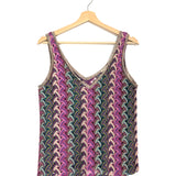 Pink CALVI Crocheted Tank Top / VIE TA VIE - Size 1