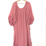 Pink Cotton Embroidered Midi Dress / INNIKA CHOO - Size 2