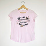 Pink Cotton WALK Blason Lurex T-shirt / ZADIG & VOLTAIRE - Size XS