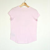 Pink Cotton WALK Blason Lurex T-shirt / ZADIG & VOLTAIRE - Size XS