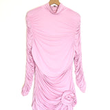 Pink Draped Bodycon Mini Dress / MAGDA BUTRYM BY K&M - Size XL