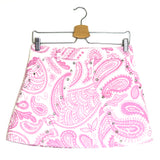 Pink GARDENIA Paisley Print Mini Skirt / MAYKA - Size XS