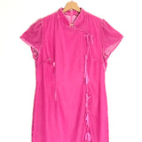Pink HARLOW Velvet Mini Dress / KITRI STUDIO - Size UK 14