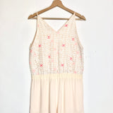 Pink IOLA Embroidered Thin Strap Playsuit / MAJE - Size 1