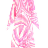 Pink Iride Print Cotton Muslin Kaftan / PUCCI - Size IT 42