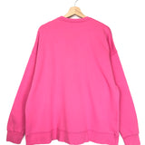 Pink IRIS Embroidered Logo Crewneck Oversized Sweatshirt / ROTATE BY BIRGER CHRISTESEN - Size XS