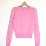 Pink KLEELY Cotton-wool Padded Shoulder Long Sleeves Pullover / ISABEL MARANT ETOILE - Size 38