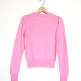 Pink KLEELY Cotton-wool Padded Shoulder Long Sleeves Pullover / ISABEL MARANT ETOILE - Size 38