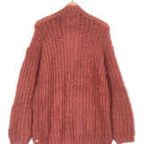 Pink Knitted Oversized Cardigan / MAISON SCOTCH - Size XS