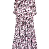 Pink KRISTEN Psychedelic Tulip Midi Dress / RIXO - Size M