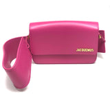 Pink Le Carinu Leather Shoulder Bag / JACQUEMUS