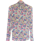 Pink Multicolor LIZYELA Roll-Neck Paisley Jersey Top / ISABEL MARANT - Size 36