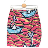 Pink Multicolor Mini Skirt / BY MARY - Size S