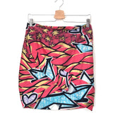 Pink Multicolor Mini Skirt / BY MARY - Size S