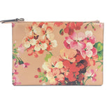 Pink Nude Shanghai Blooms Print Small Pouch / GUCCI