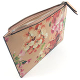 Pink Nude Shanghai Blooms Print Small Pouch / GUCCI