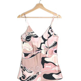 Pink ORCHIDEE Print Silk Twill Set / PUCCI - Size Top IT 44 | Shorts IT 40