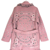 Pink Paisley Cashmere Wrap Cardigan / ALANUI - Size XS