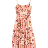 Pink Peony ROSA Floral Laced Picnic Midi Dress / ZIMMERMANN - Size 1