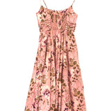 Pink Peony ROSA Floral Laced Picnic Midi Dress / ZIMMERMANN - Size 1