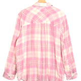 Pink Plaid Check Oversized Cotton Shirt / RAILS - Size XL