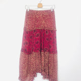 Pink Printed GAPI Asymmetric Midi Skirt / BA&SH - Size 1