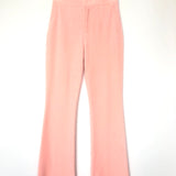 Pink Quartz Velour Tailored Flared-leg Trousers / ALEXANDER WANG - Size 6