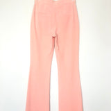 Pink Quartz Velour Tailored Flared-leg Trousers / ALEXANDER WANG - Size 6