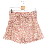 Pink RICARDO Poplin Print Cashmere Shorts / VANESSA BRUNO - Size 38