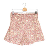Pink RICARDO Poplin Print Cashmere Shorts / VANESSA BRUNO - Size 38