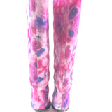Pink RIRIO Tie-dye Denim Knee Boots / ISABEL MARANT - Size 39