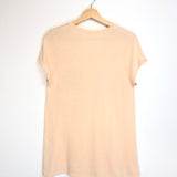 Pink Round Neck T-shirt with Shinny HAPPY / ZADIG & VOLTAIRE - Size XS