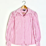 Pink Striped Shirt With Voluminous Sleeves / MAJE - Size 1