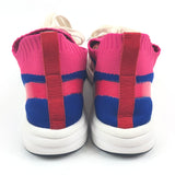 Pink Suede and Mesh Logo Sneakers / CHANEL - Size 39