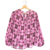 Pink TEREZA Loose-fit Cotton Long Sleeves Blouse / ANTIK BATIK - Size 38