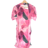 Pink Tie-dye SIBARA Jersey Ruched Mini Dress / ISABEL MARANT - Size 38