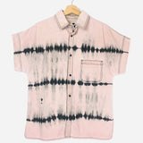 Pink Tie-dyed Buttoned Short Sleeves Overshirt / CHRISTIAN DIOR - Size 40