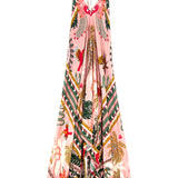 Pink Tropical Printed Dress / WILD - One Size