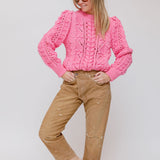 Pink ZACK Knitted Cotton Jumper Sweater / ISABEL MARANT - Size 34