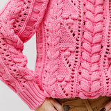 Pink ZACK Knitted Cotton Jumper Sweater / ISABEL MARANT - Size 34