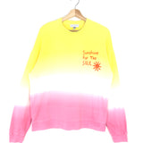 Pink/Yellow Gradient-Effect Cotton Sweatshirt / MIRA MIKATI - Size 40