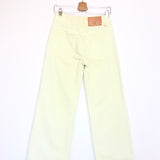 Pistachio Green Wash ELODIE Denim Pants / ULLA JOHNSON - Size 25