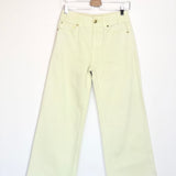 Pistachio Green Wash ELODIE Denim Pants / ULLA JOHNSON - Size 25
