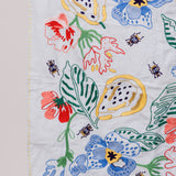 Powder Blue Embroidered Scarf / LAITE WORKS
