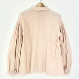 Powder Pink Cotton Voluminous Sleeves Shirt / FORTE_FORTE - Size 0