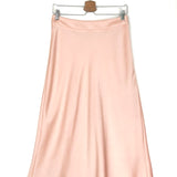 Powder Pink SANDY Satinated Midi Skirt / SEZANE - Size 38
