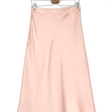Powder Pink SANDY Satinated Midi Skirt / SEZANE - Size 38