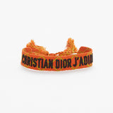 Orange Woven JADIOR Bracelet / CHRISTIAN DIOR