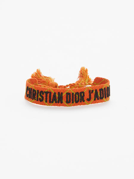 Orange Woven JADIOR Bracelet CHRISTIAN DIOR La Suite